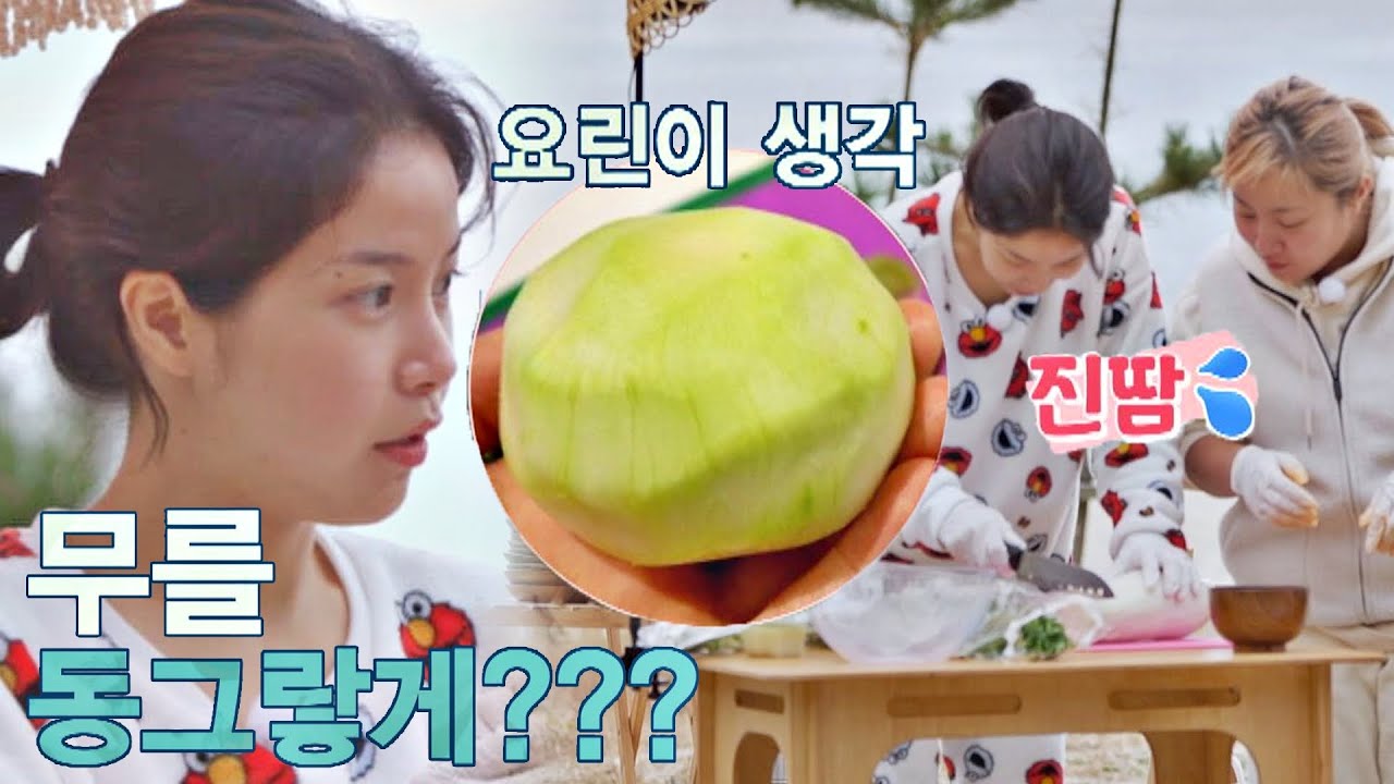 무를 동그랗게 자른다는 말에 놀란😲 '요린이' 솔라(Solar) ㅋㅋㅋ 갬성캠핑(gamsungcamping) 8회 | JTBC 201211 방송
