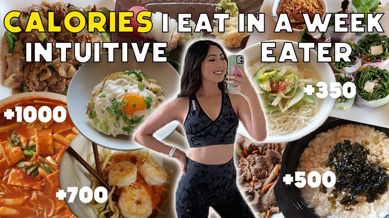 I TRACKED MY CALORIES FOR A WEEK (INTUITIVE EATING) | CHEAT DAY EVERYDAY | What I Eat in a Week