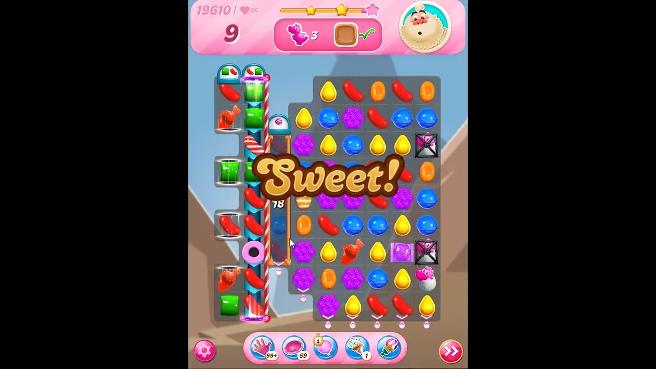 Candy Crush Saga Level 19610 - NO BOOSTERS | SKILLGAMING ✅