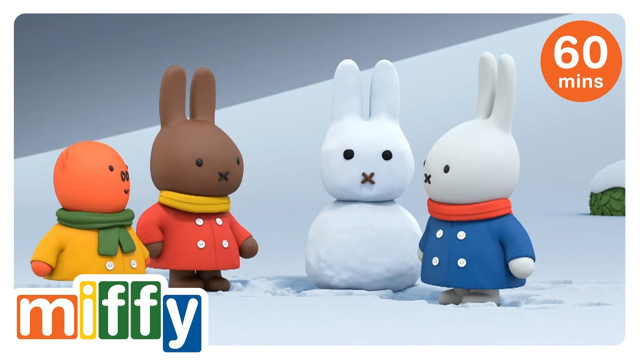 Miffy builds a snowman! | Miffy | Cartoons for kids