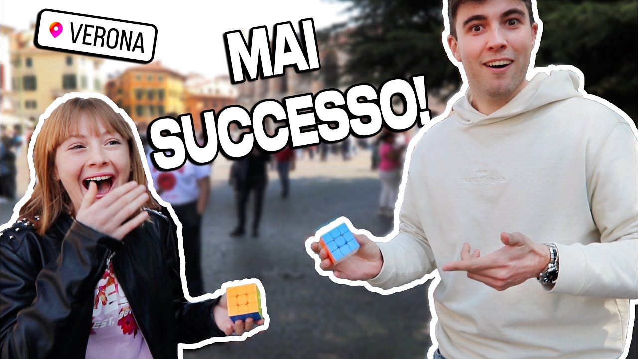 RIESCI A BATTERMI COL CUBO? - Sfido i passanti (VERONA)