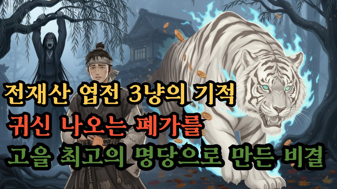 엽전 3냥 주고 산 귀신나오는 폐가, 모두가 말린 그 집을 산 바보 머슴에게 무슨일이 ㅣ야담 옛날이야기 오디오북 수면동화 전설 민담