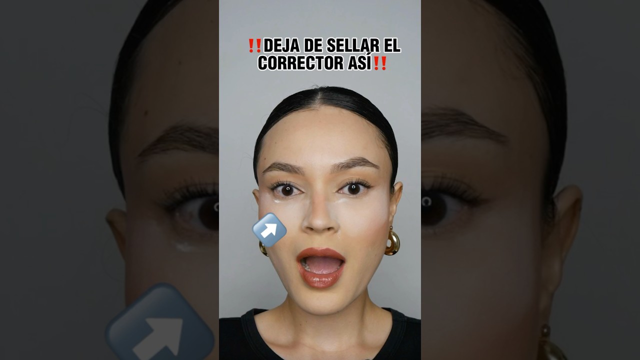 Deja de sellar el corrector as&iacute; 😱 #tutorial #look #tips #corrector #polvo #goc #makeup