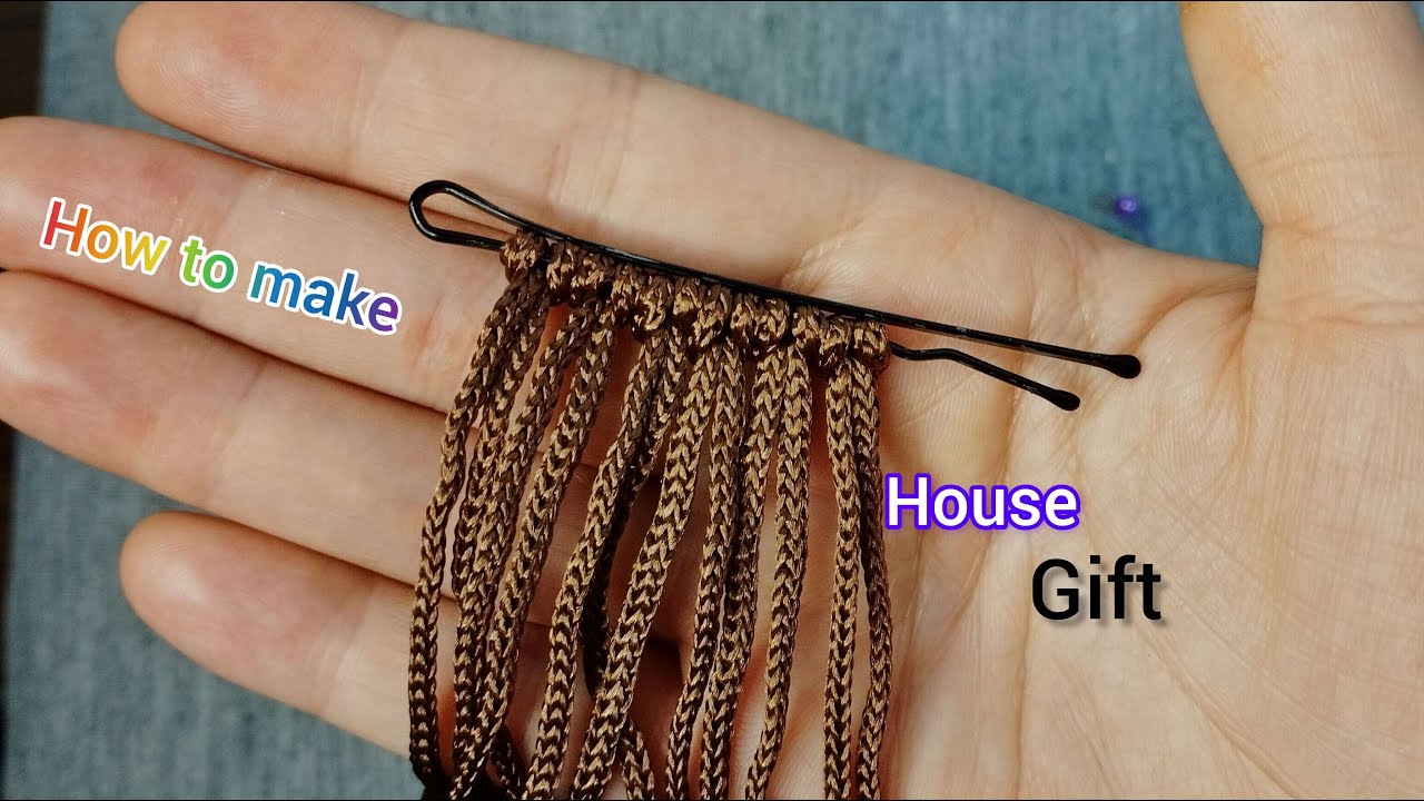 Macrame DIY | How to Make a Christmas Gift with a Hairpin and Thread!?
