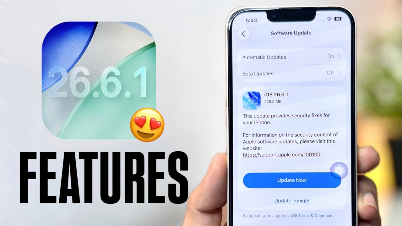 iOS 26.6.1 Features? Should You Update? iOS 26.6.1