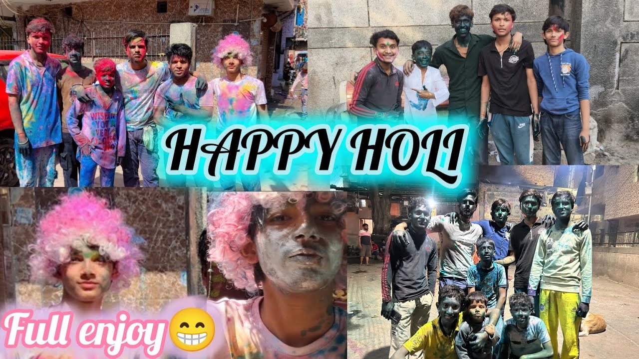 Holi celebration😜full enjoy|❤️‍🔥Sabhi bhaiyo ko holi ki hardik subhkamnaye💯#Holi special #Subscribe