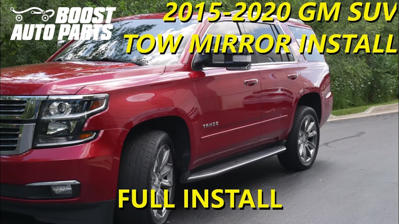Установка полного зеркала прицепа: (2015–2020) Tahoe, Yukon и Suburban — запчасти Boost Auto