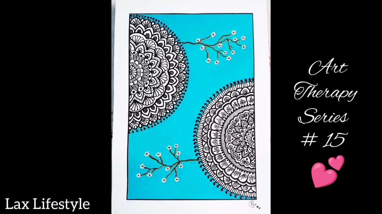 Art Therapy Series # 15 || Relaxing Mandala Art || Beautiful Acrylic Painting || Lax Lifestyle ❤
