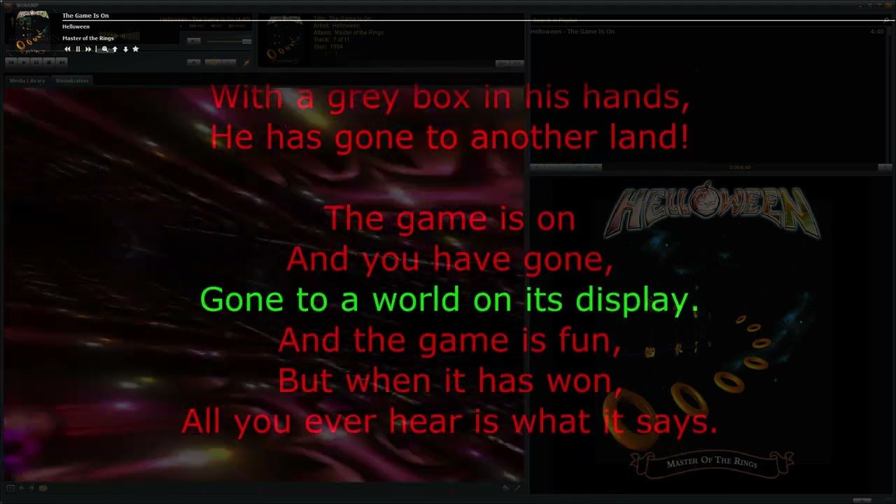 Helloween – The Game Is On • song with karaoke/synchronized lyrics