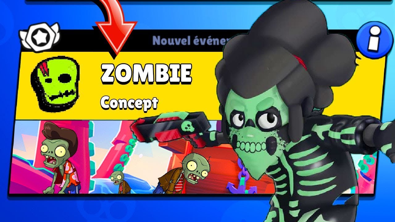 concept MODE DE JEU ZOMBIE à la porte du TOP 1 sur Brawl Stars avec les ABONNÉS