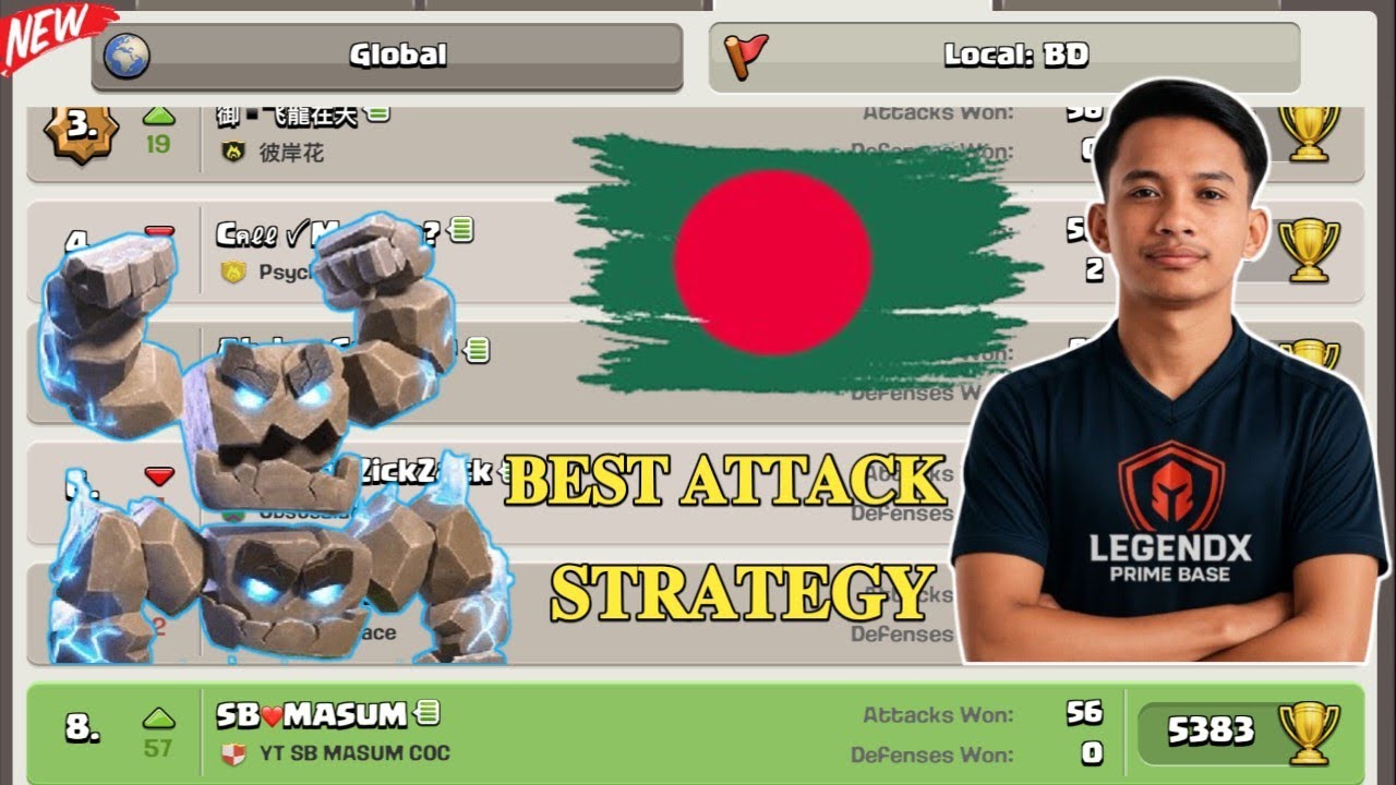 🔴Th18 Fireboll  Meteor Golem attack strategy With Totem |  Unstoppable Army | Clash Of Clansh