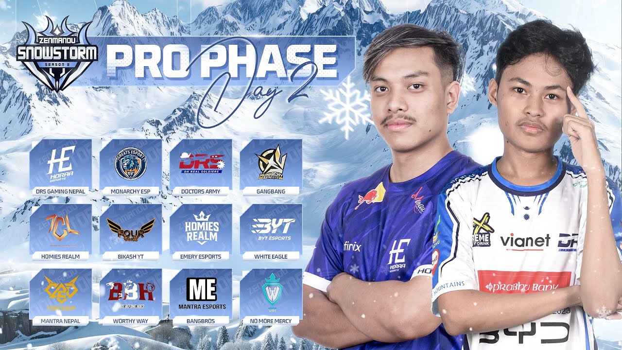 [ 🔴LIVE ] ZENMANDU SNOWSTORM • SERIES || PRO-PHASE || LEAGUE • DAY2 || FT.​⁠ @DRSGAMING