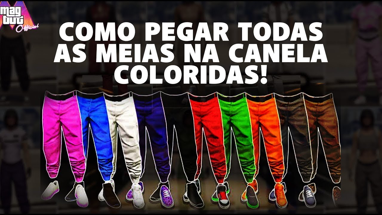 SAIUUU! GLITCH SOLO COMO PEGAR TODAS AS MEIAS NA CANELA COLORIDAS NO FEMININO!   GTA 5 ONLINE