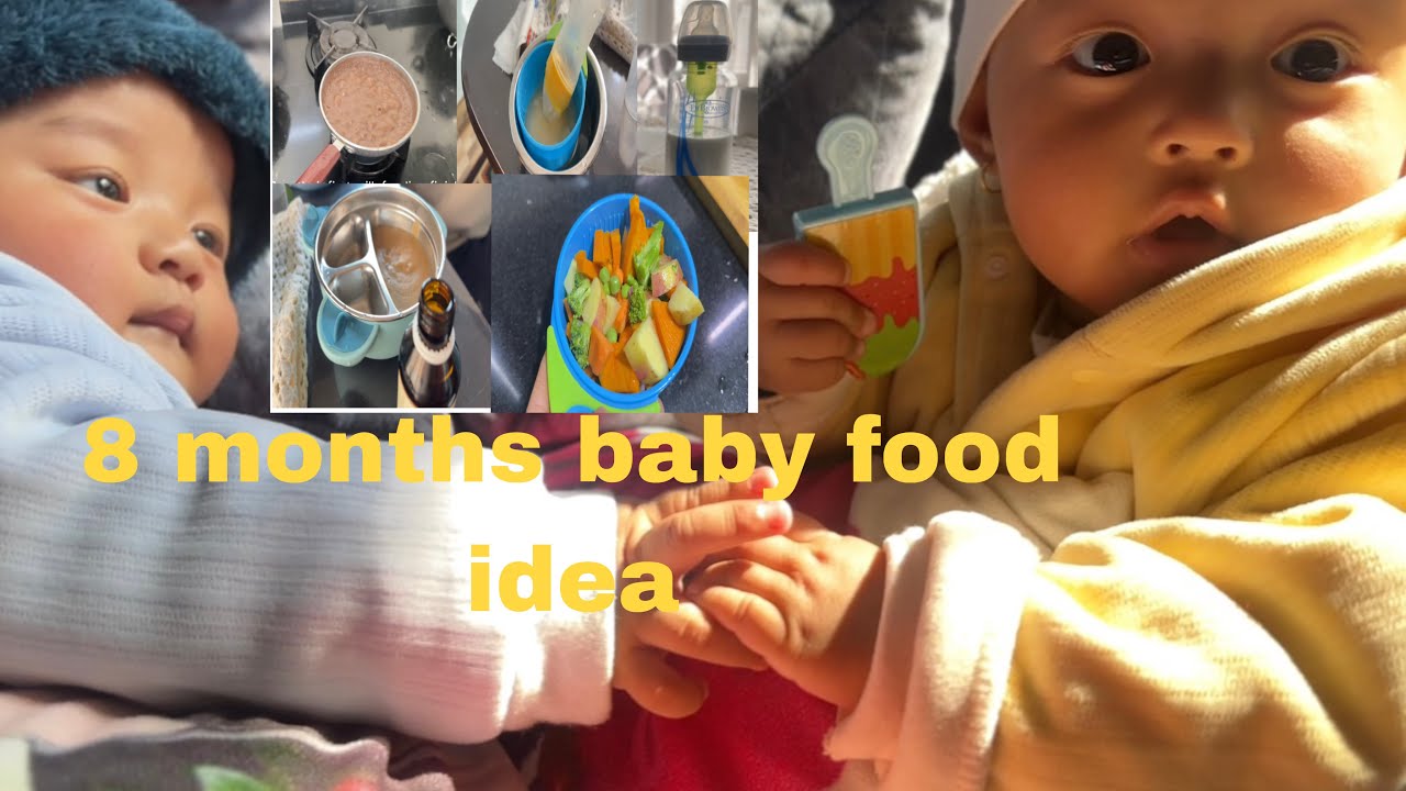 [twins-parenting] 8 months baby ko lagi whole day food idea | 3 meals for a day
