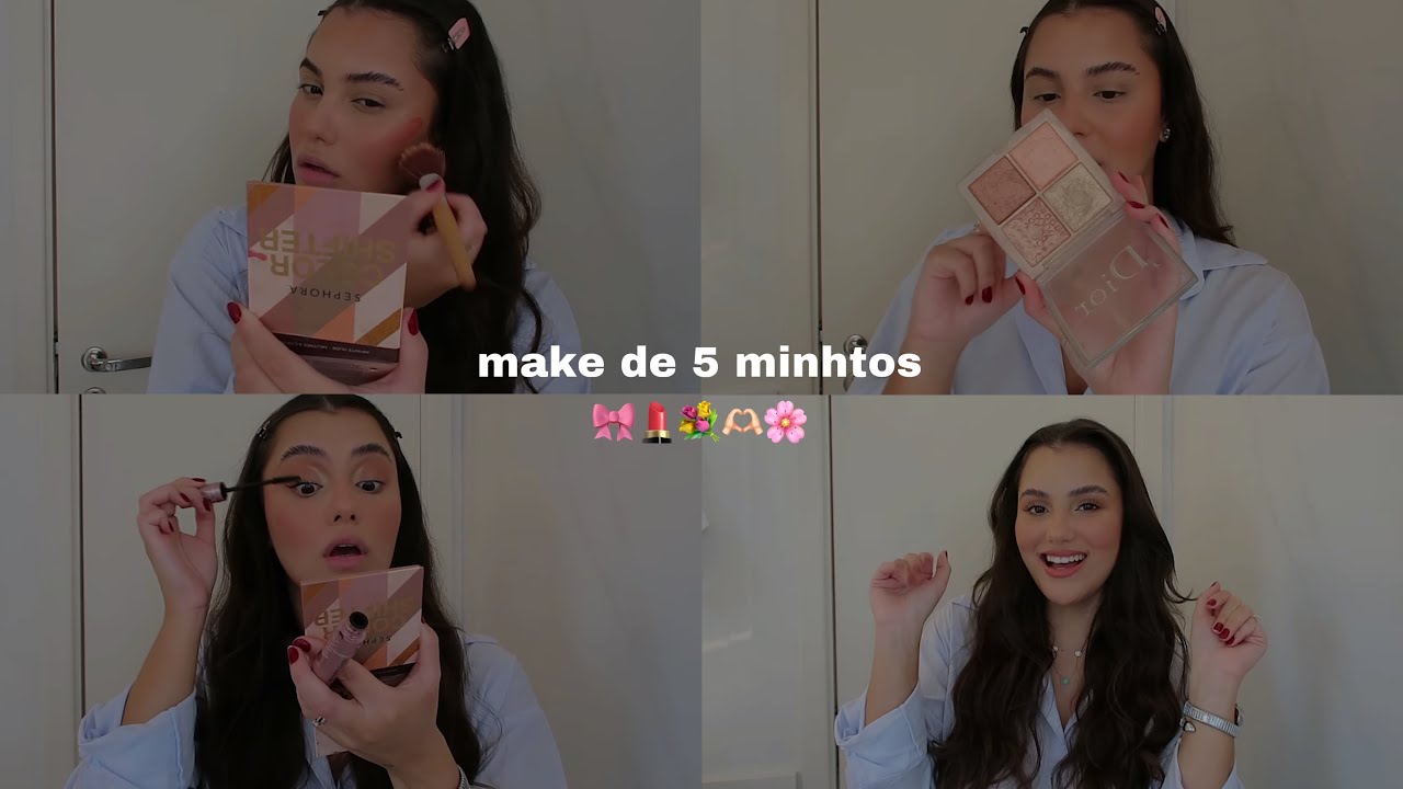 makeup | maquiagem de 5 cinco minutos para elevar sua autoestima 💄🎀 - BRUNA EROLES