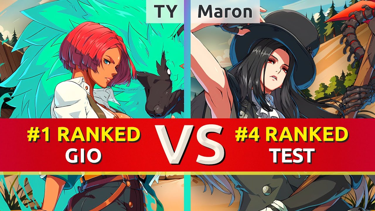 GGST ▰ TY (#1 Ranked Giovanna) vs Maron (#4 Ranked Testament). High Level Gameplay