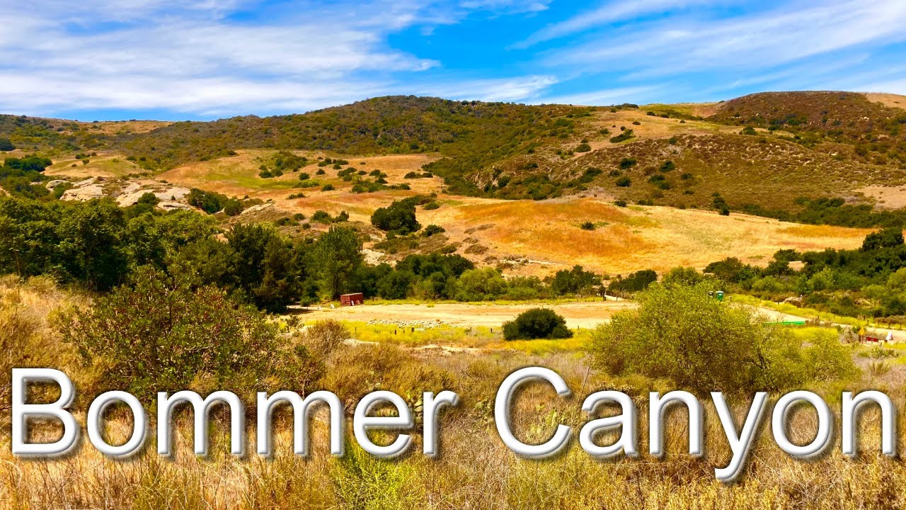 Hiking Bommer Canyon in Irvine, California. Irvine Open Space Preserve in Orange County.