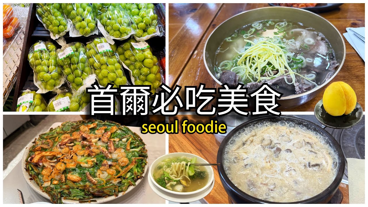 vlog | 追星追到變首爾美食之旅？ | 牛肉湯飯、蛤蜊刀削麵＆炸料海鮮煎餅、馬鈴薯燉排骨、韓式蘑菇濃湯