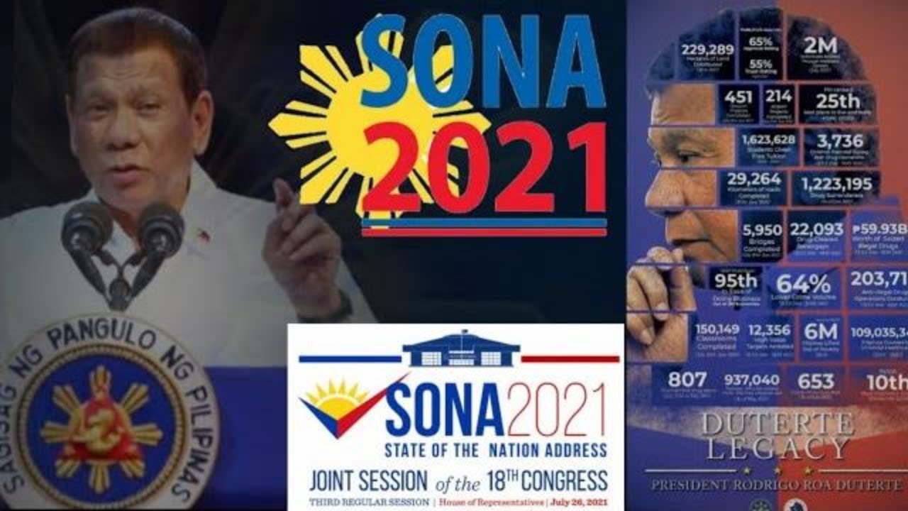 President Rodrigo Roa Duterte State of the Nation Address SONA 2021