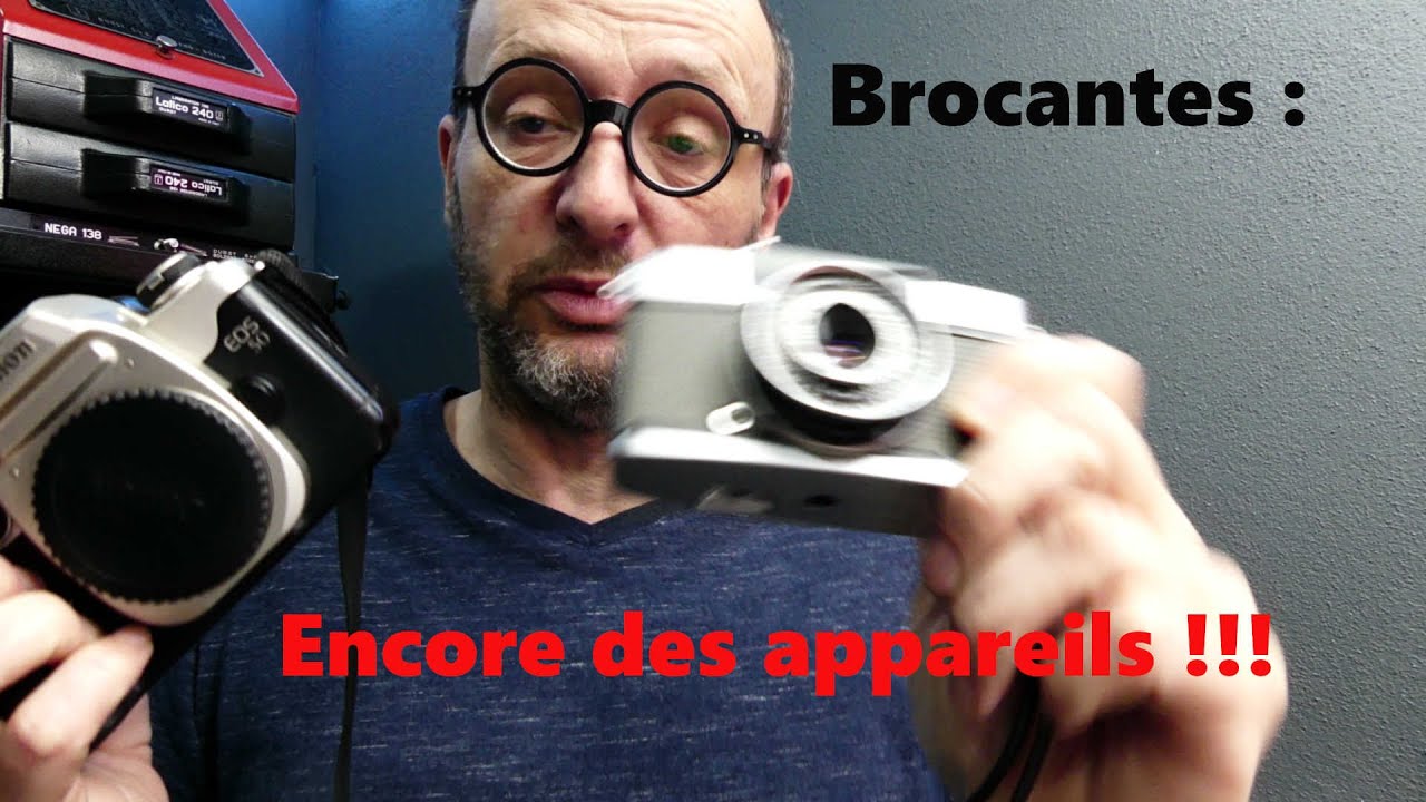 Brocantes photo argentique avec plein d'appareils