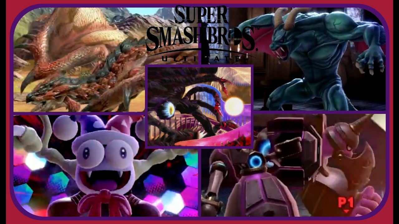 Super Smash Bros. Ultimate: World of Light - All Boss Encounters (NO DAMAGE) Hard Mode