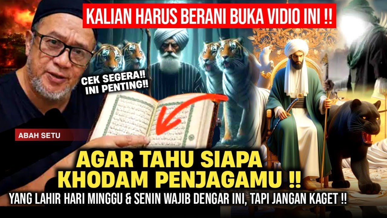 🔴BIKIN DEG DEGAN!! KHODAM PENDAMPING SESUAI HARI LAHIR DARI SENIN SAMPAI MINGGU