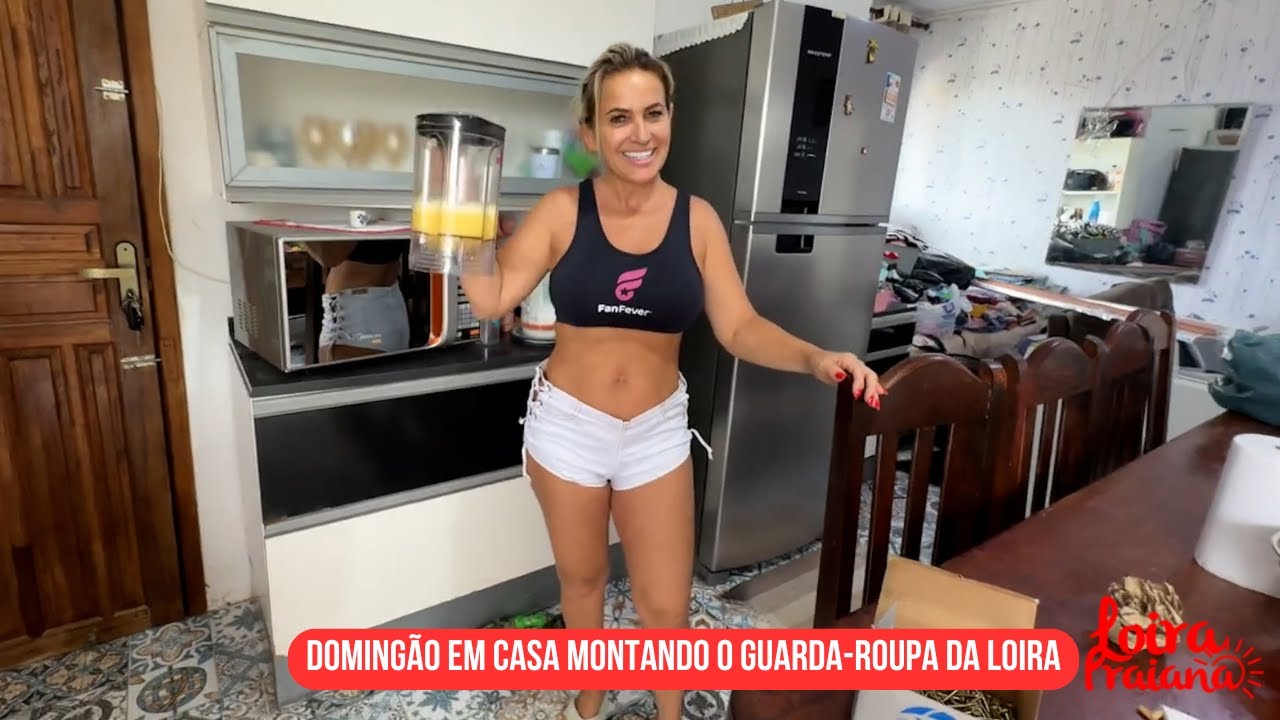 Doming&atilde;o em casa 🏠 montando o guarda-roupa da loira 👱&zwj;♀️ praiana 