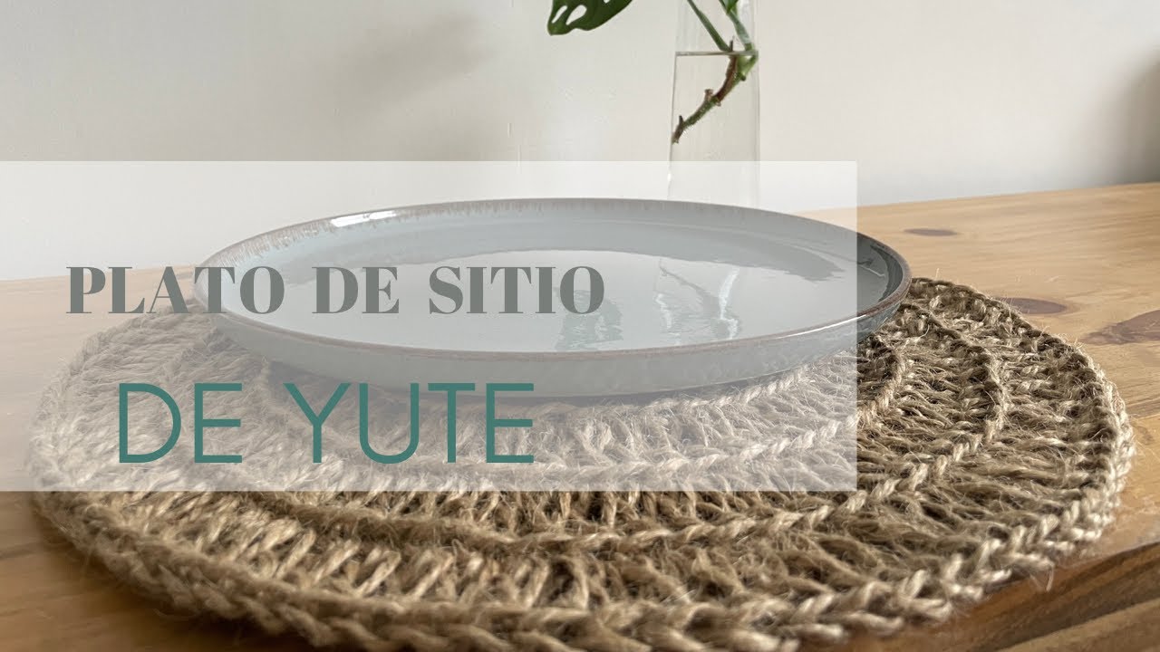Plato de sitio o individual de yute