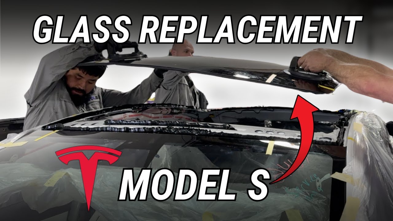 Замена стекла Tesla Model S | Более детальный обзор