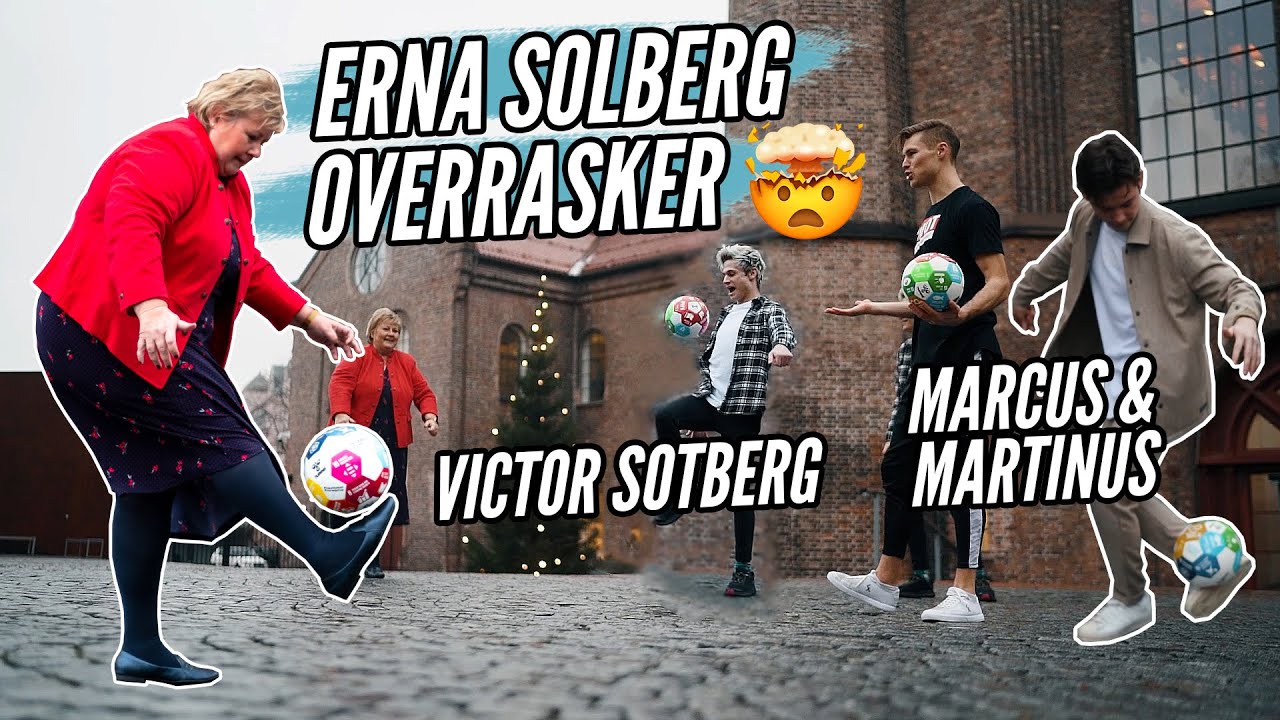 Jeg utfordrer Erna Solberg, Victor Sotberg og Marcus & Martinus til å Trikse 😅⚽️