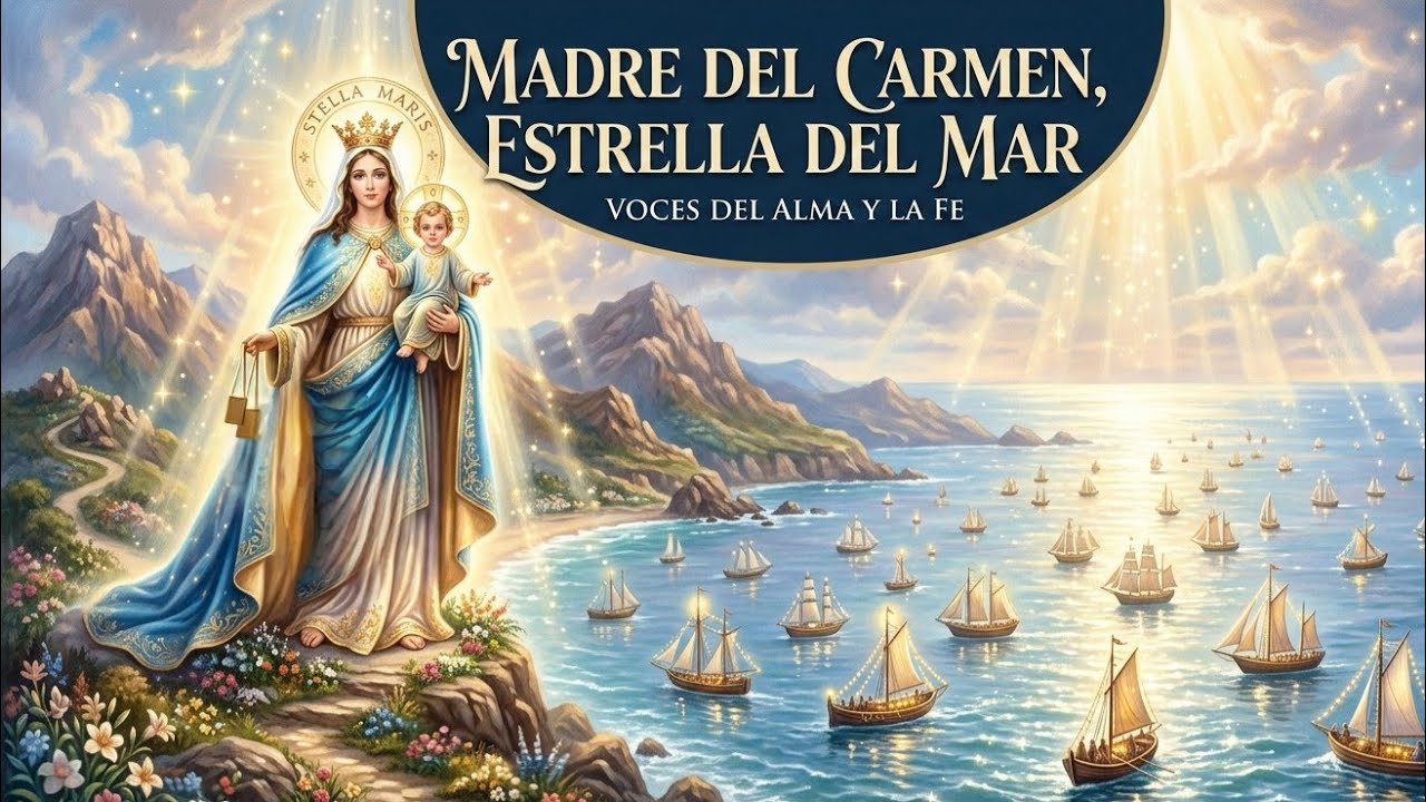 MADRE DEL CARMEN, ESTRELLA DEL MAR 🎼🪔 #musica #virgemaria #fe #vocesdelalmaylafe #virgendelcarmen