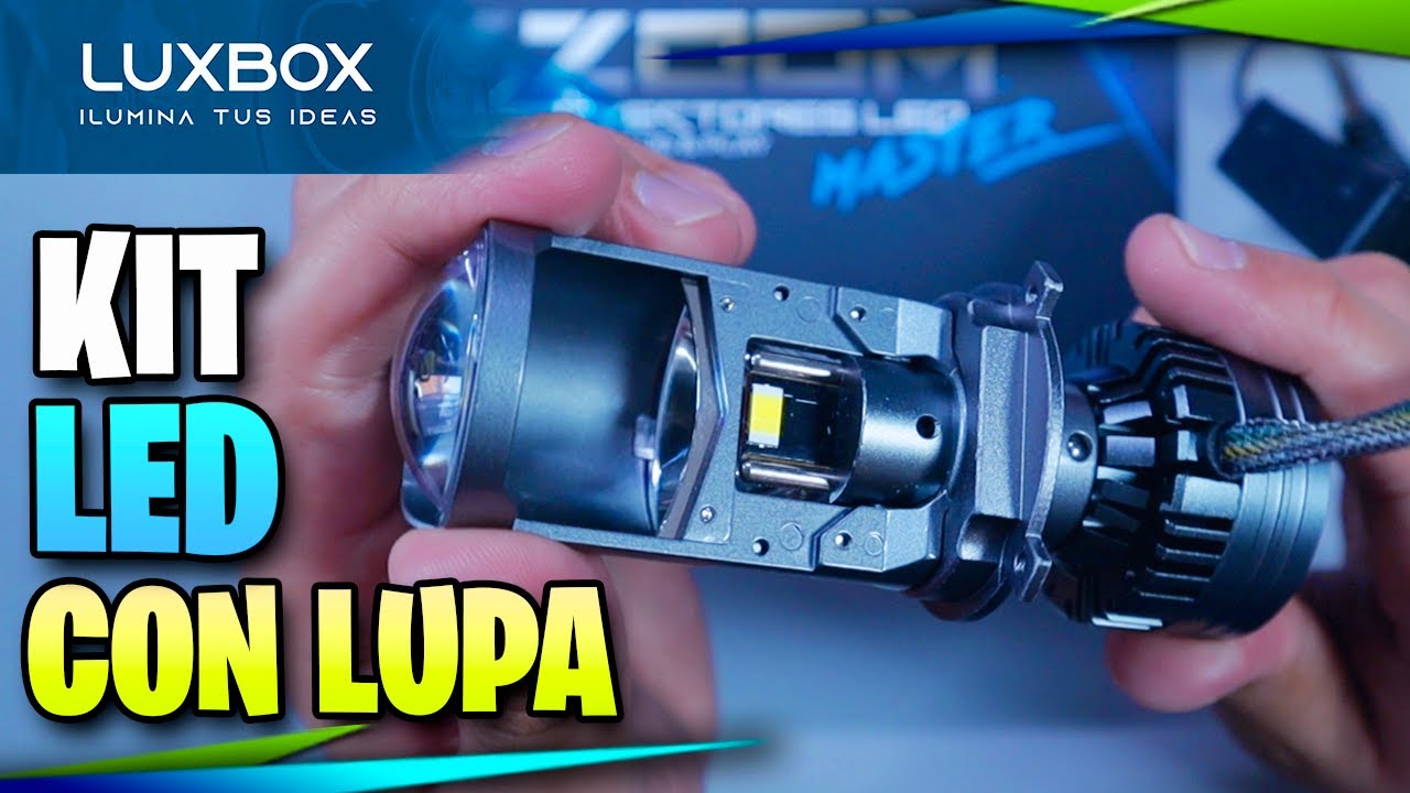 INSTALAR Kit de Luces LED con LUPA H4 SIN ABRIR EL FARO 😎 de Luxbox