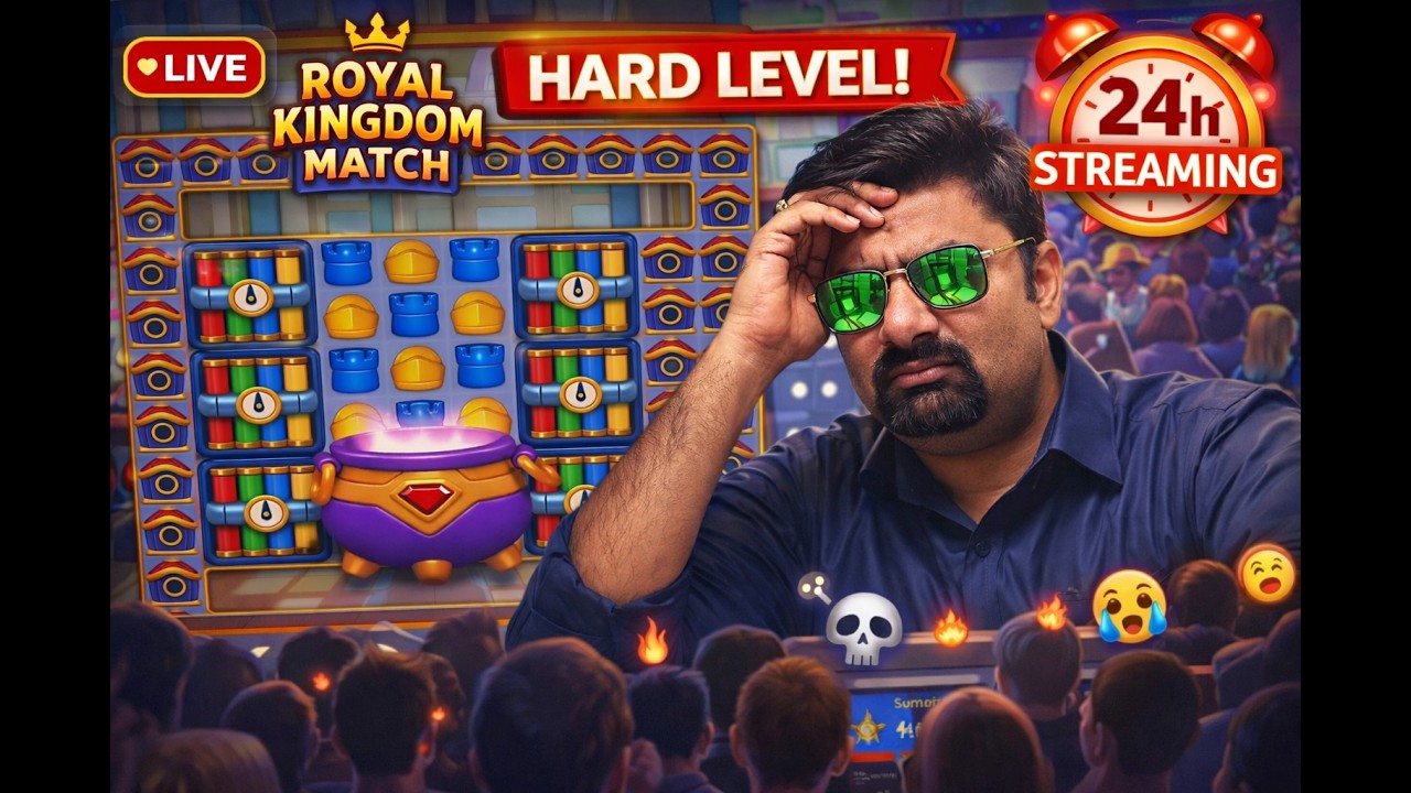 Royal Kingdom Match HARD Level 😱 24/7 Live Stream | Insane Puzzle Gameplay No Stop
