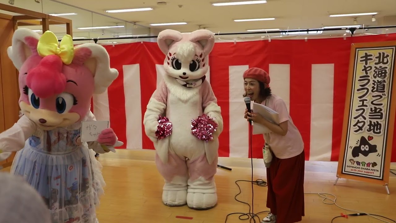 2025.0622 さくらぐみ配信の様子　北海道ご当地キャラフェスタ in 小樽