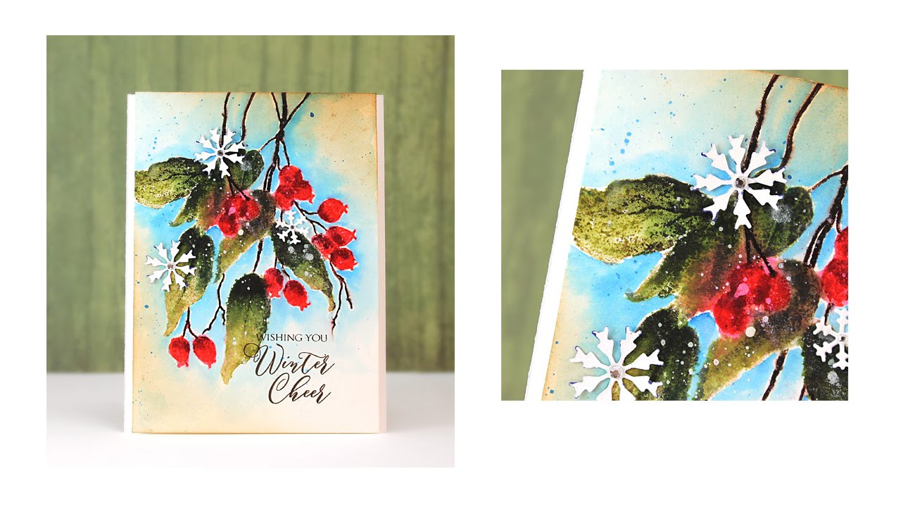 Brushstroke Stamping with Penny Black and MISTI