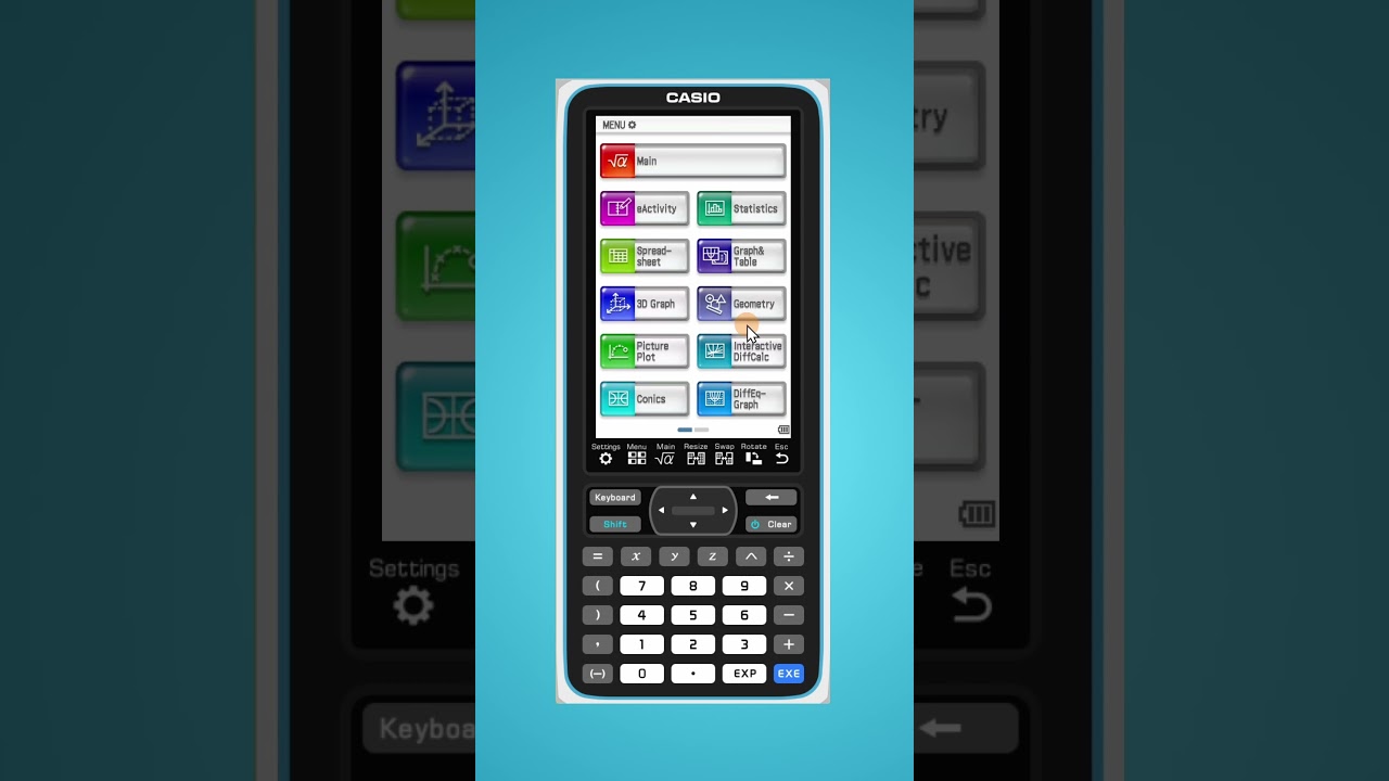 &Uuml;berblick &uuml;ber die Men&uuml;s | Casio Classpad II Tutorial