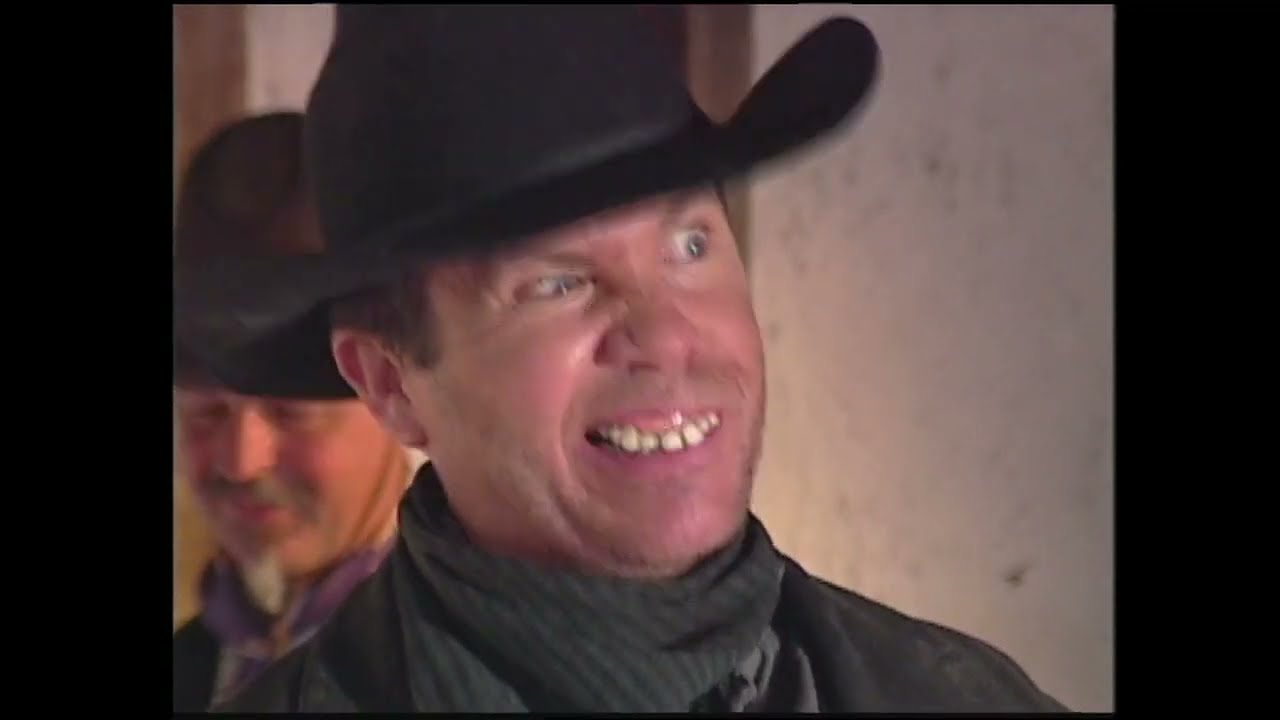 Butch McCain as Outlaw Buck Toothman and Ben McCain as the Sheriff