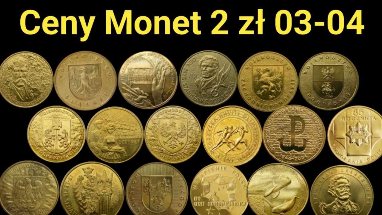 Ceny monet 2 złote Lata 2003 do 2004 nordic gold Katalog M0net Czerwiec 2025 #Monety #Katalog