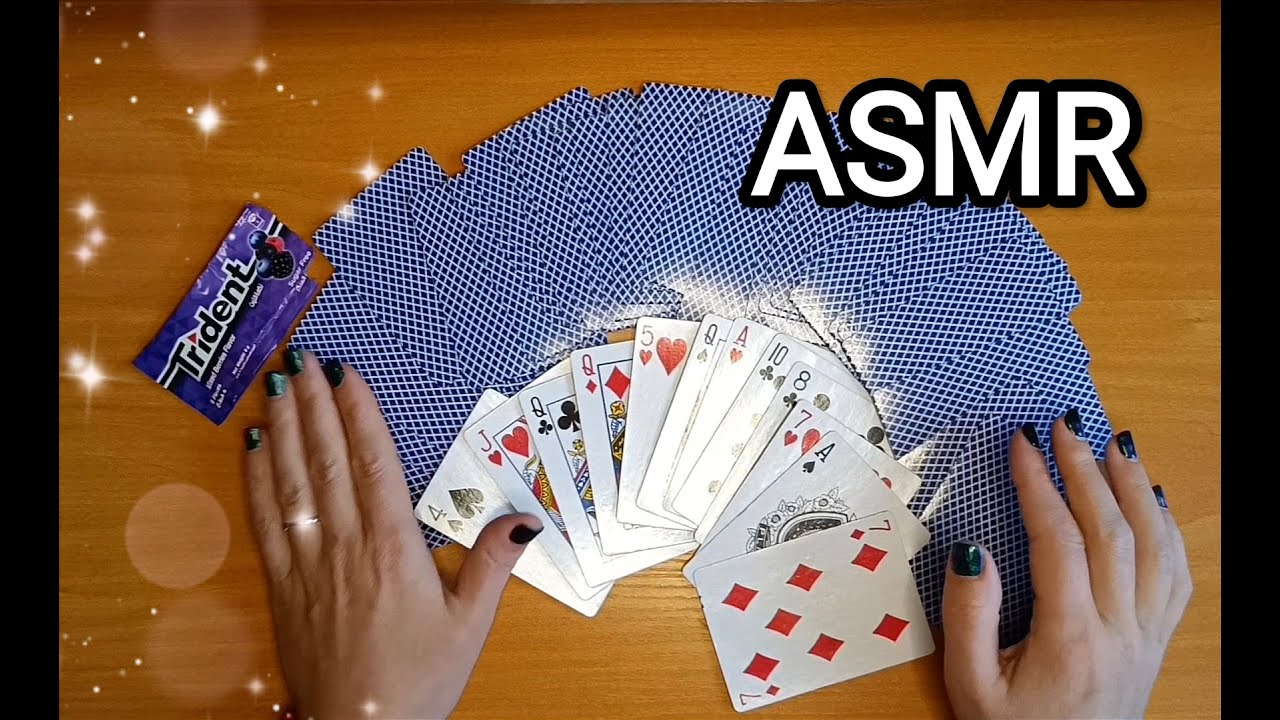ASMR SOLITAIRE / АСМР ПАСЬЯНС / CHEWING GUM / ЖУЮ ЖВАЧКУ / КАРТЫ / WHISPER/ ШЕПОТ