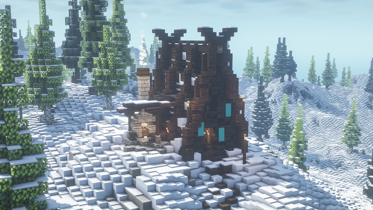 Minecraft | How to Build a Winter Viking House