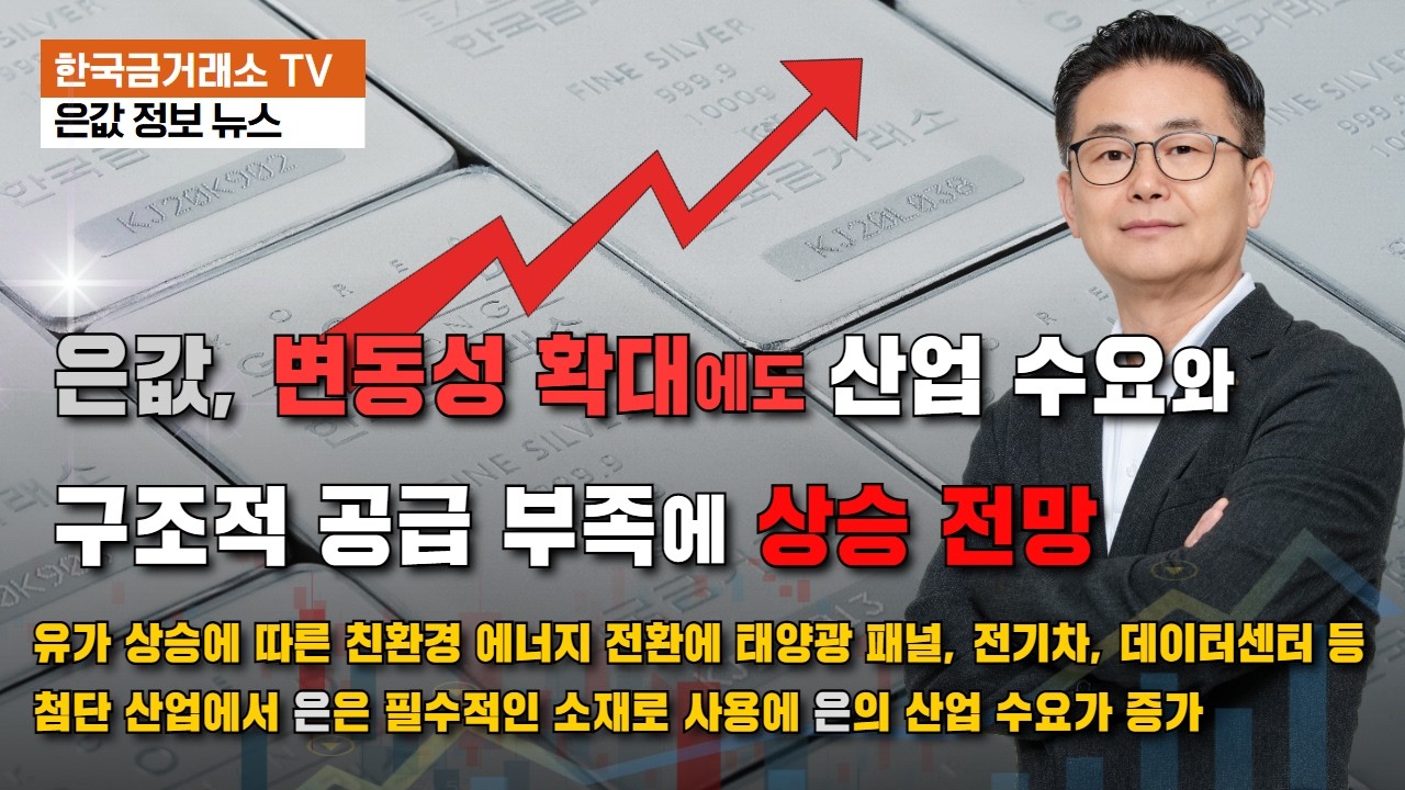 은값, 변동성 확대에도 산업 수요와 구조적 공급 부족에 상승 전망