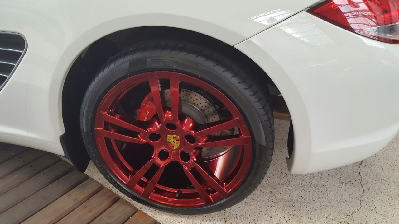 PORSCHE - RODAS RED CROMO PELA JAPA CROMO