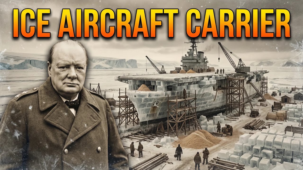 Churchill's Secret Plan to Build an Unsinkable Aircraft Carrier... From ICE