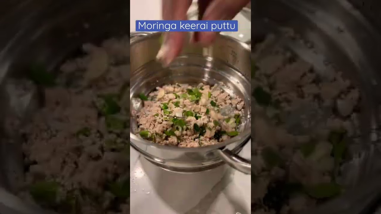 Moringa keerai puttu #keeraiputtu #moringa #puttu #jaffnafoodrecipes #tamilcooking #srilankanfood