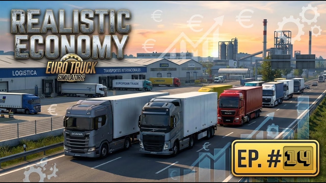 📍Realistic Economy Cap #14 // Euro Truck Simulator 2 //  @kz13xr
