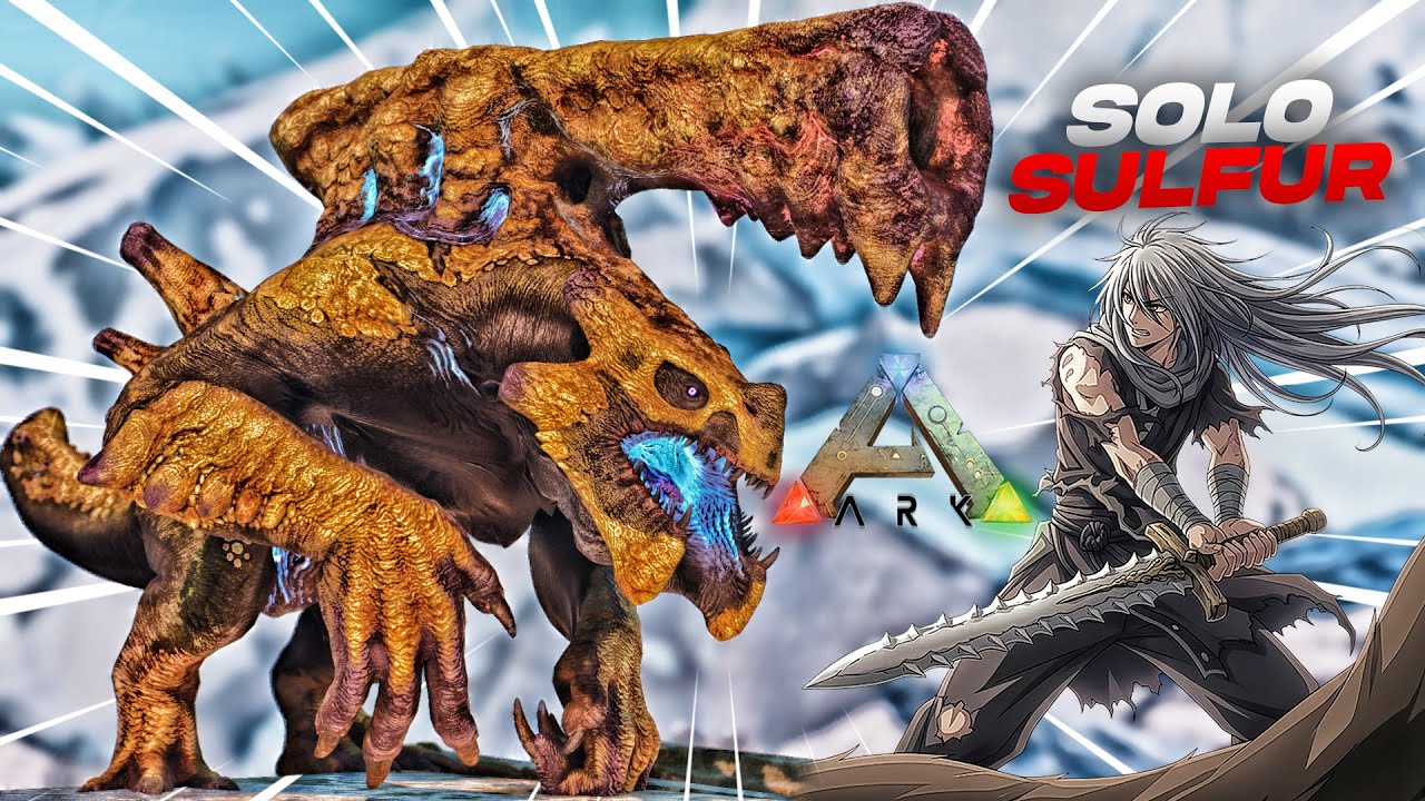 ¡PESADILLA en ARK! REEMPLACÉ cada DINO por un SULFUR TITAN...