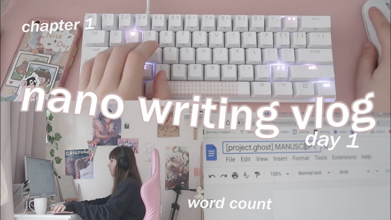 ПИШУ ПЕРВУЮ ГЛАВУ NANOWRIMO! 📖✨ Видеоблог о написании нано-текстов + обновления количества слов *...