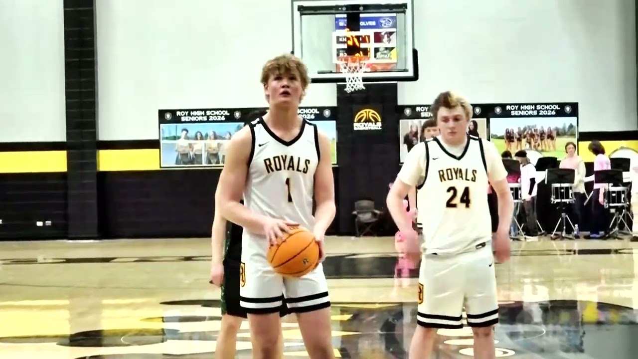 Roy High School Basketball vs Clearfield last two min for the win 2/4/26