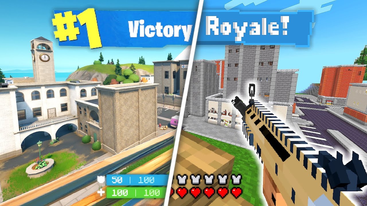 Я написал оригинальный код Fortnite в Minecraft