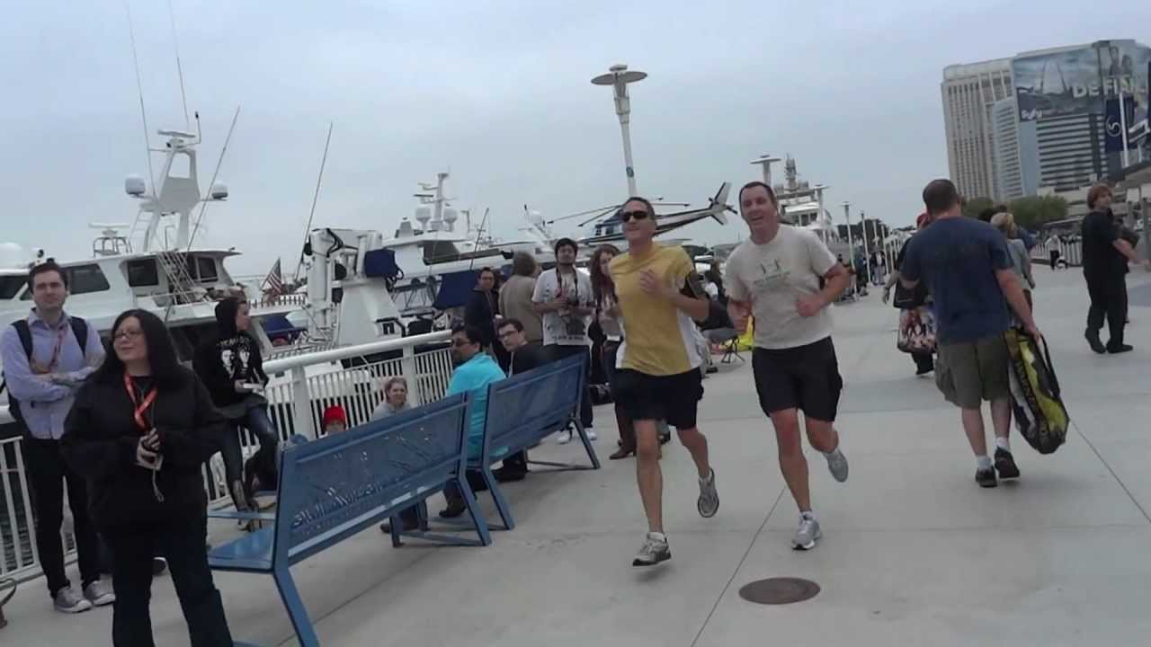 Castiel Jogging at Comic-Con